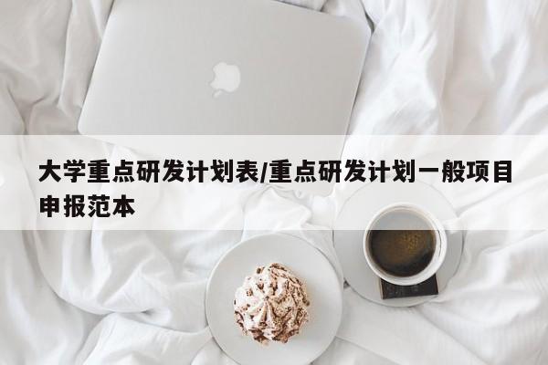 大学重点研发计划表/重点研发计划一般项目申报范本